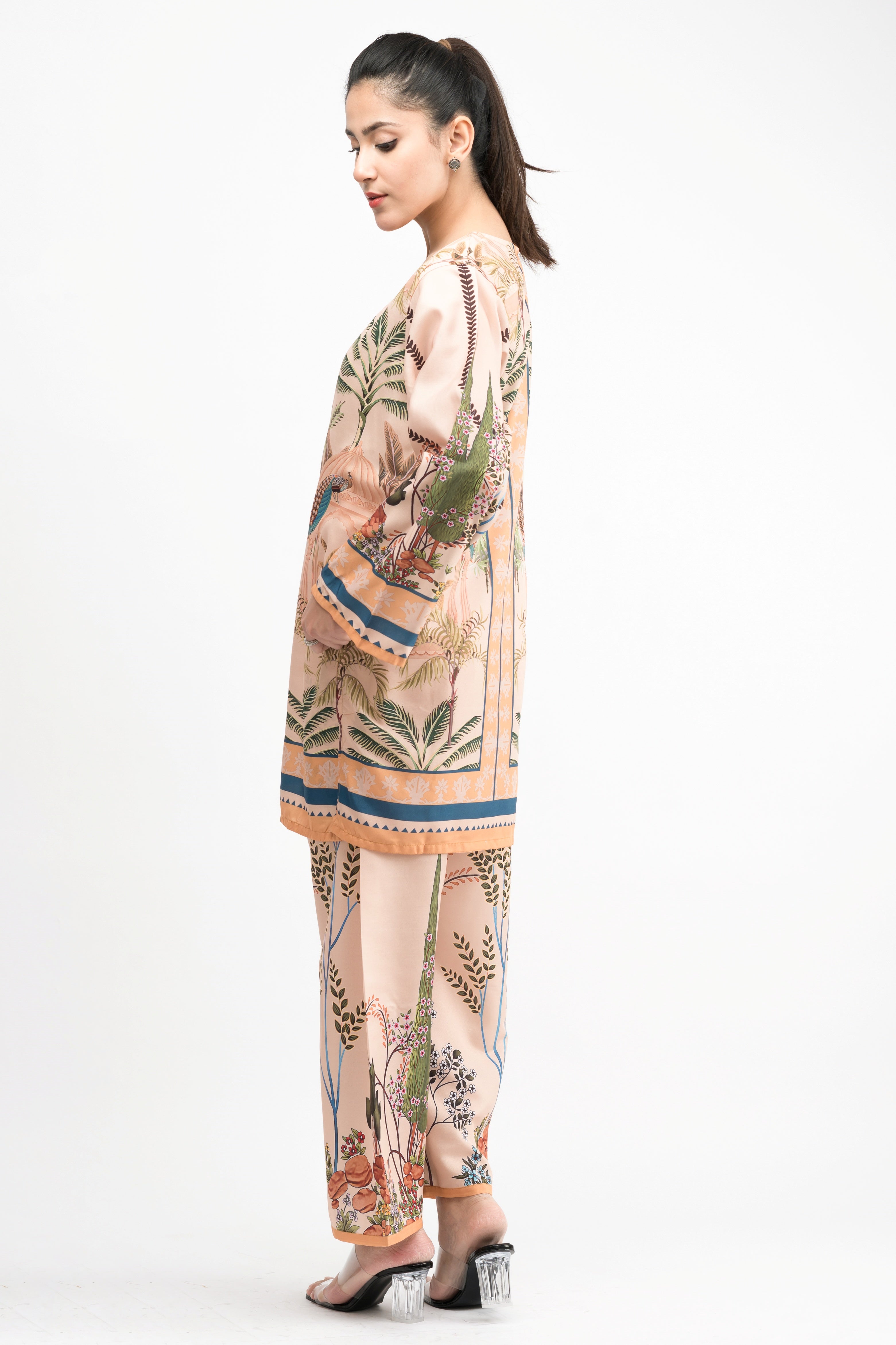 MARFA VIBRANT CREPE LAWN CO-ORD SET