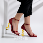 BLACK OPYUM HEEL-Cherry Red (IMPORTED FULL PACKAGE)