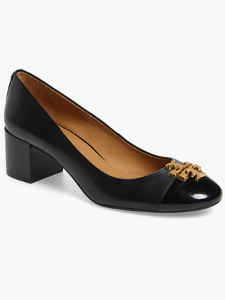 Cap Toe Pump Black