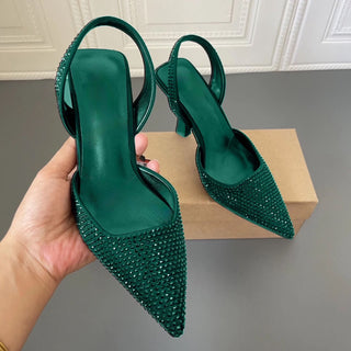 Deja Vu Stone Heel Green