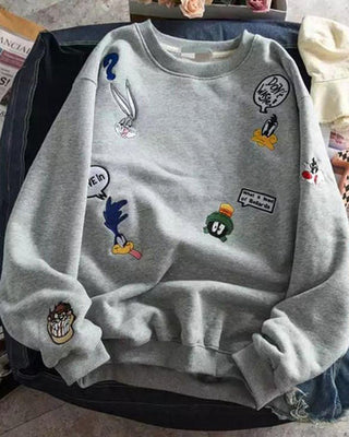 Baby Looney Tunes Characters Graphic Sweatshirt Grey