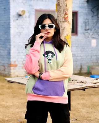 Buttercup Colour Block Drop Shoulder Hoodie