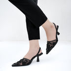 Wren Pearl Embroidery Black