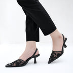 Wren Pearl Embroidery Black