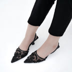 Wren Pearl Embroidery Black