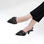 Wren Pearl Embroidery Black