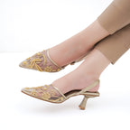 Wren Pearl Embroidery - Golden