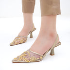 Wren Pearl Embroidery - Golden