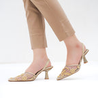 Wren Pearl Embroidery - Golden