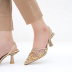 Wren Pearl Embroidery - Golden