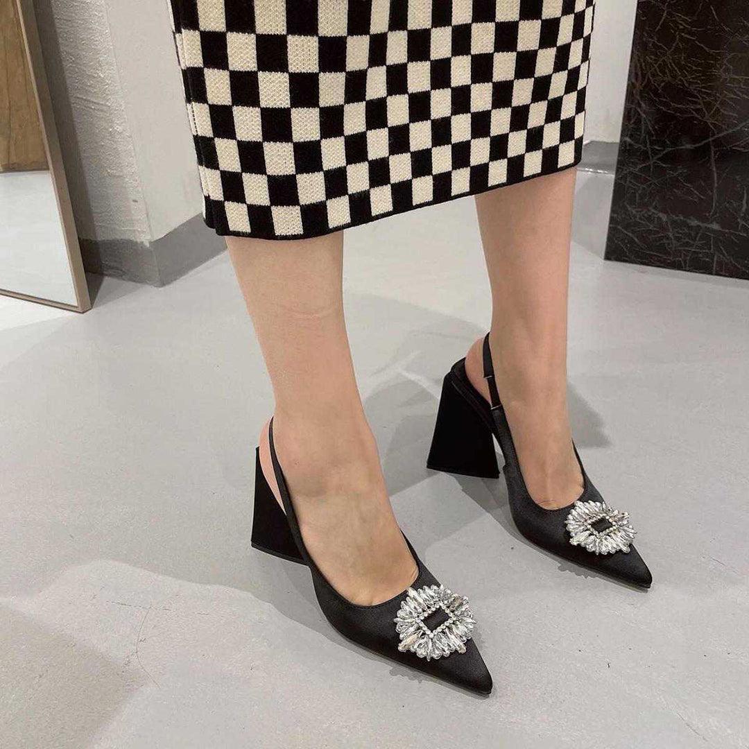 Z-r Triangle Heel Shoes With Multi Colors - Breakin.pk
