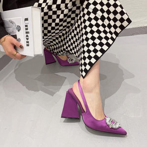 Z-r Triangle Heel Shoes With Multi Colors - Breakin.pk