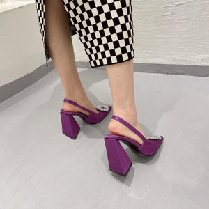 Z-r Triangle Heel Shoes With Multi Colors - Breakin.pk