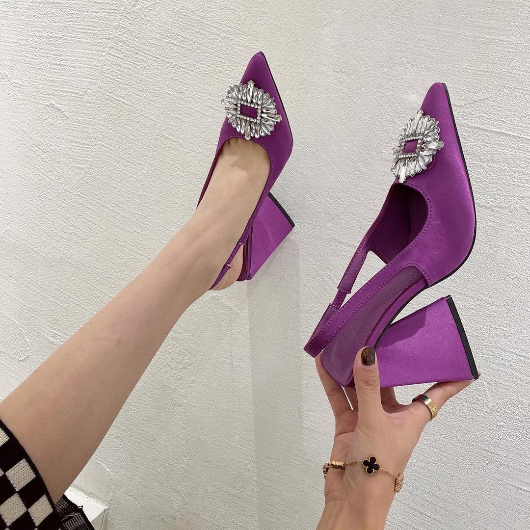 Z-r Triangle Heel Shoes With Multi Colors - Breakin.pk